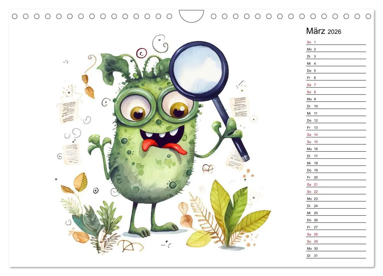 Bild: 9783457378816 | Monsterjobs - Kleine Monster, große Träume (Wandkalender 2026 DIN...