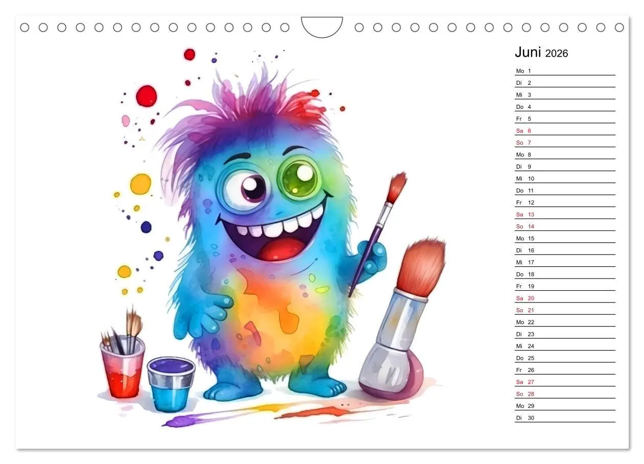 Bild: 9783457378816 | Monsterjobs - Kleine Monster, große Träume (Wandkalender 2026 DIN...
