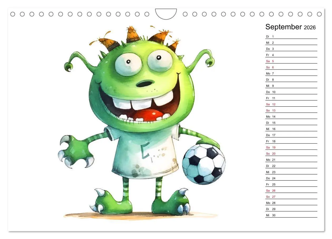 Bild: 9783457378816 | Monsterjobs - Kleine Monster, große Träume (Wandkalender 2026 DIN...