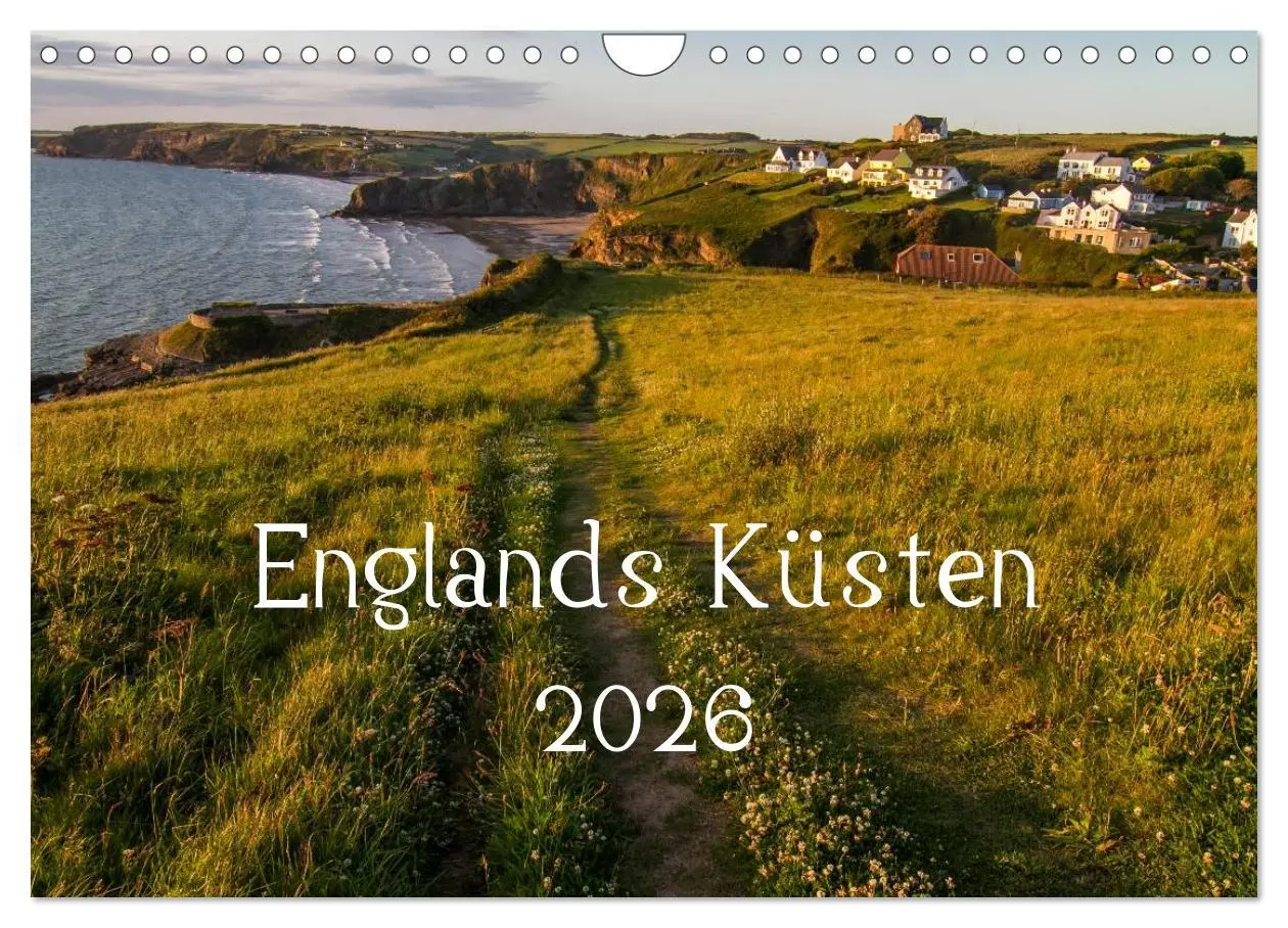 Cover: 9783516158816 | Englands Küsten 2026 (Wandkalender 2026 DIN A4 quer), CALVENDO...