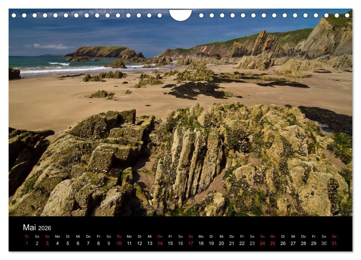 Bild: 9783516158816 | Englands Küsten 2026 (Wandkalender 2026 DIN A4 quer), CALVENDO...