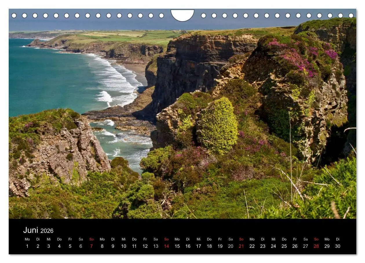 Bild: 9783516158816 | Englands Küsten 2026 (Wandkalender 2026 DIN A4 quer), CALVENDO...