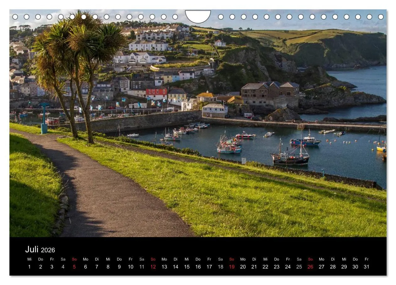 Bild: 9783516158816 | Englands Küsten 2026 (Wandkalender 2026 DIN A4 quer), CALVENDO...