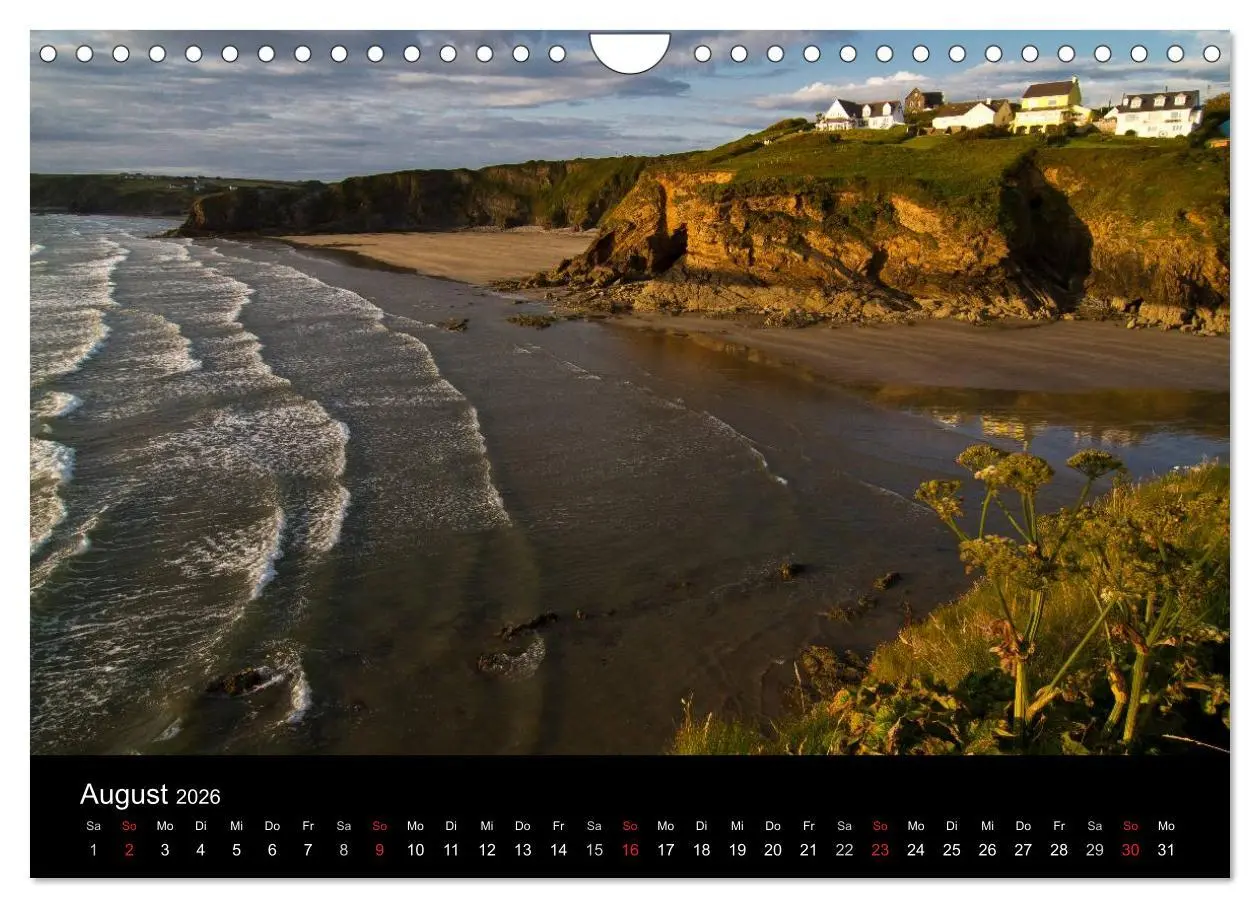 Bild: 9783516158816 | Englands Küsten 2026 (Wandkalender 2026 DIN A4 quer), CALVENDO...