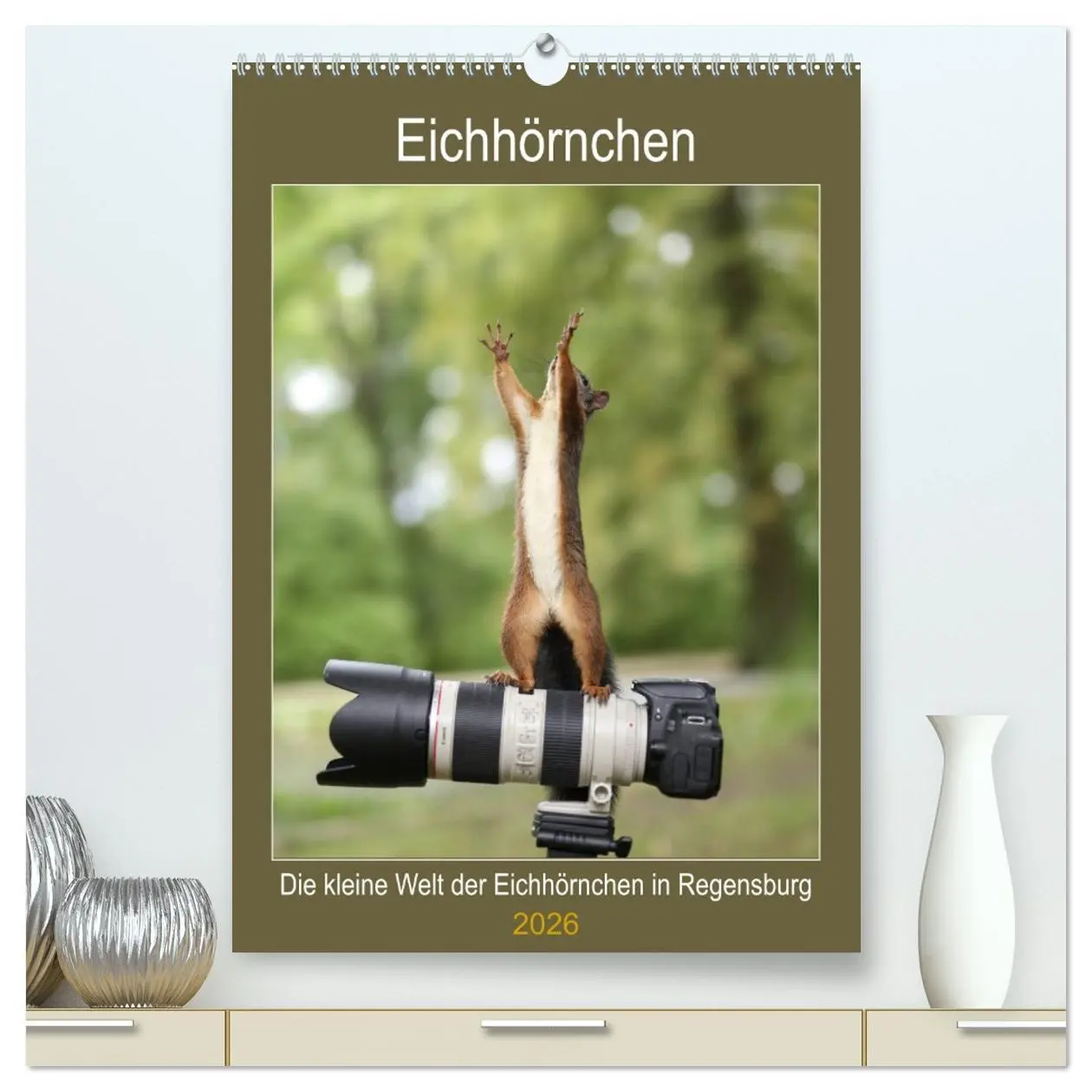 Cover: 9783516398816 | Die kleine Welt der Eichhörnchen in Regensburg (hochwertiger...