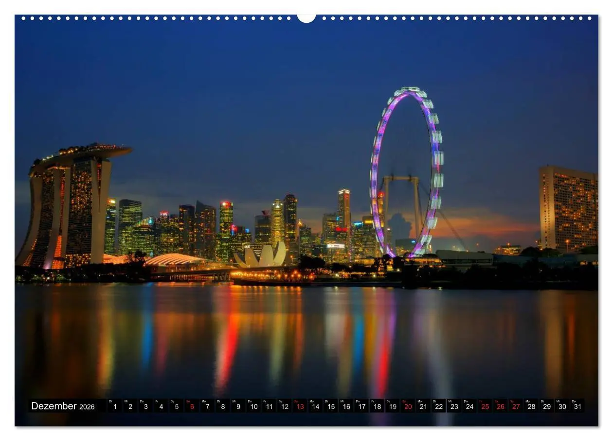 Bild: 9783457988916 | Singapur - Einzigartige Skylines (hochwertiger Premium Wandkalender...