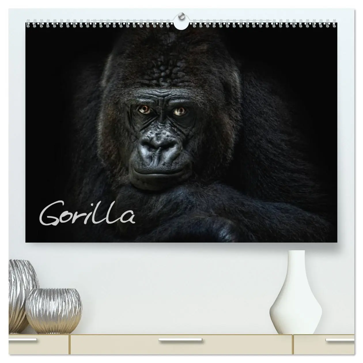 Cover: 9783516148916 | Gorilla (hochwertiger Premium Wandkalender 2026 DIN A2 quer),...