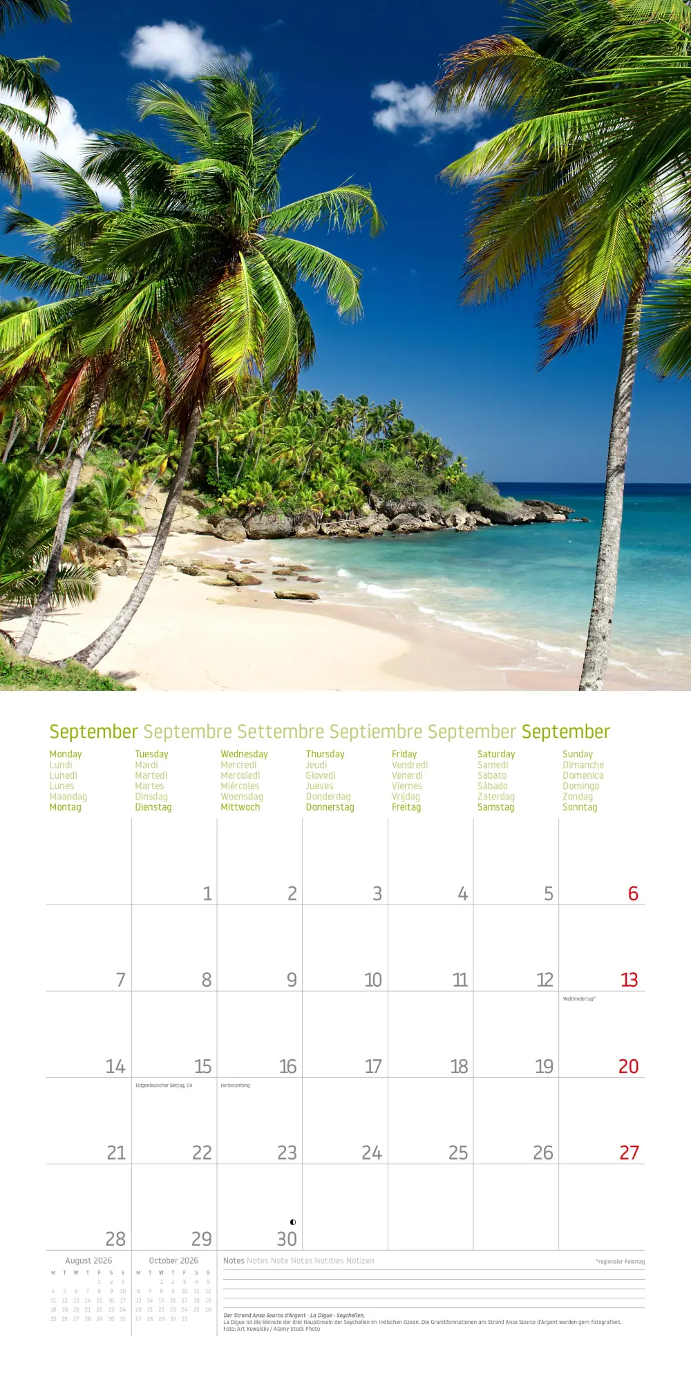 Bild: 9783961418916 | Traumstrände | 1000 Places Broschürenkalender | Schulz Andreas | 28 S.