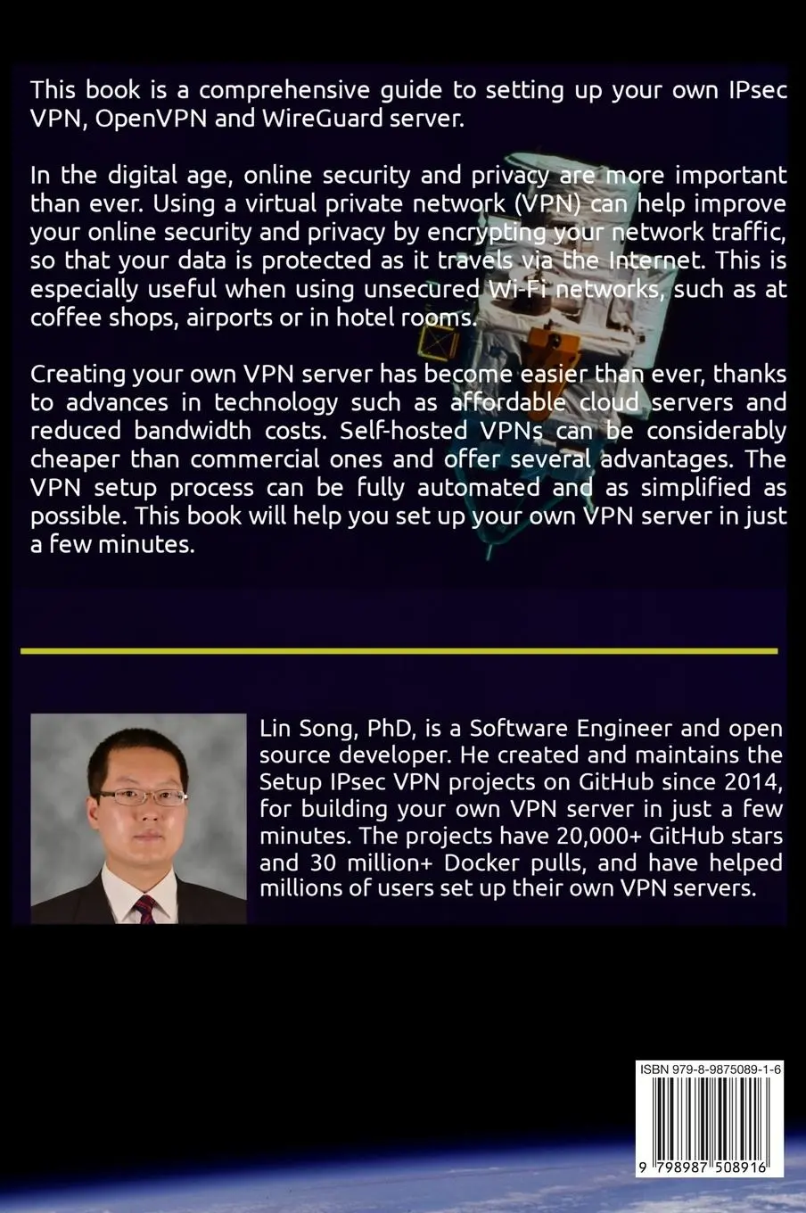 Rückseite: 9798987508916 | Set Up Your Own IPsec VPN, OpenVPN and WireGuard Server | Lin Song