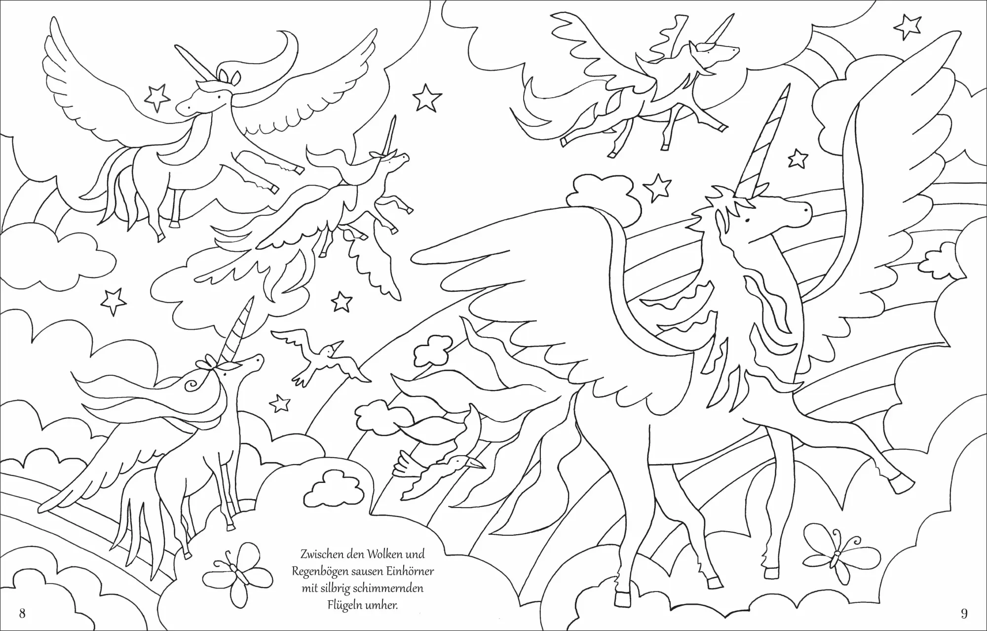 Bild: 9781789419016 | Mein Malbuch: Im Einhornland | Ausmalspaß mit Einhörnern - ab 4 Jahren