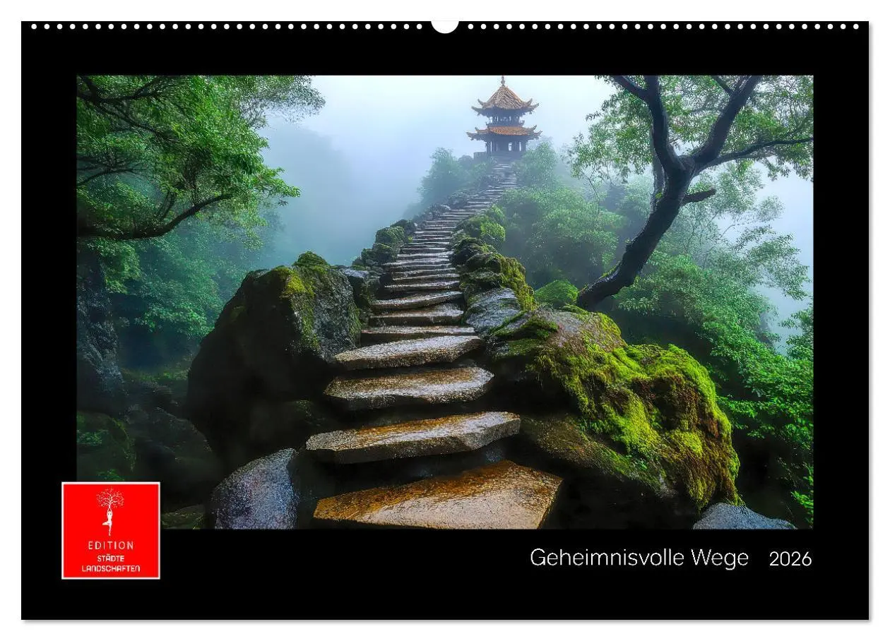 Cover: 9783457259016 | Geheimnisvolle Wege (Wandkalender 2026 DIN A2 quer), CALVENDO...
