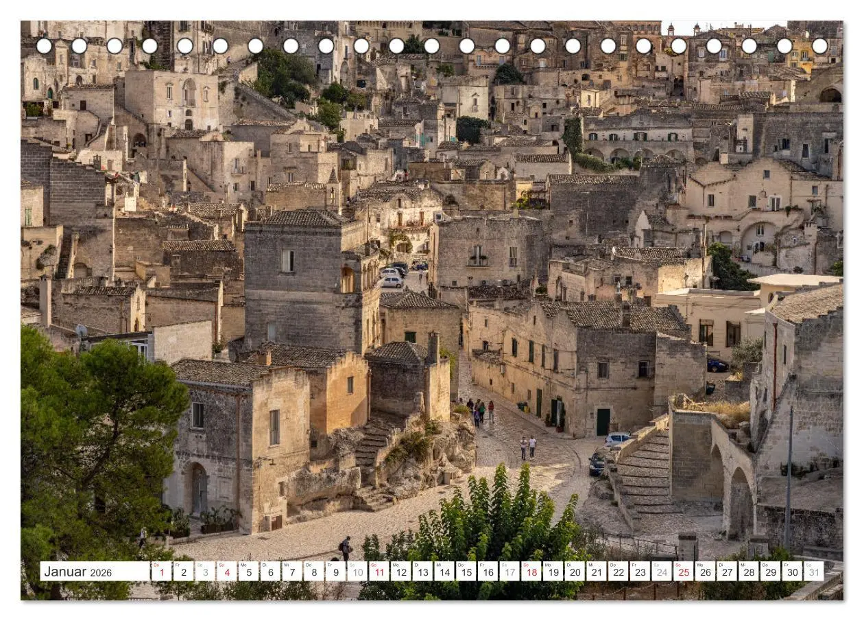 Bild: 9783457319116 | Italiens Welterbe Matera (Tischkalender 2026 DIN A5 quer), CALVENDO...