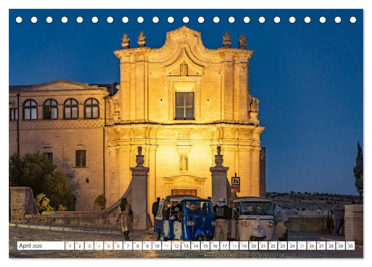 Bild: 9783457319116 | Italiens Welterbe Matera (Tischkalender 2026 DIN A5 quer), CALVENDO...