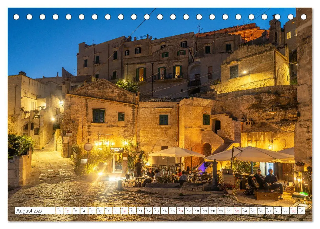 Bild: 9783457319116 | Italiens Welterbe Matera (Tischkalender 2026 DIN A5 quer), CALVENDO...