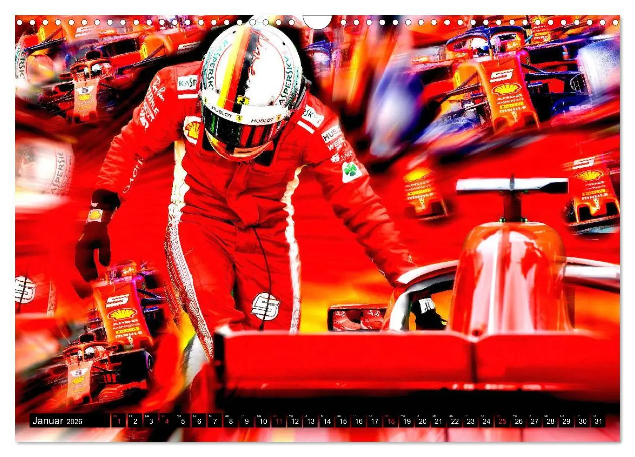 Bild: 9783457799116 | Deutsche in der Formel 1 (Wandkalender 2026 DIN A3 quer), CALVENDO...