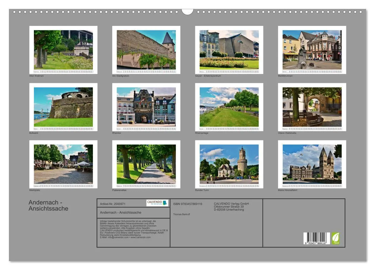 Bild: 9783457869116 | Andernach - Ansichtssache (Wandkalender 2026 DIN A2 quer), CALVENDO...
