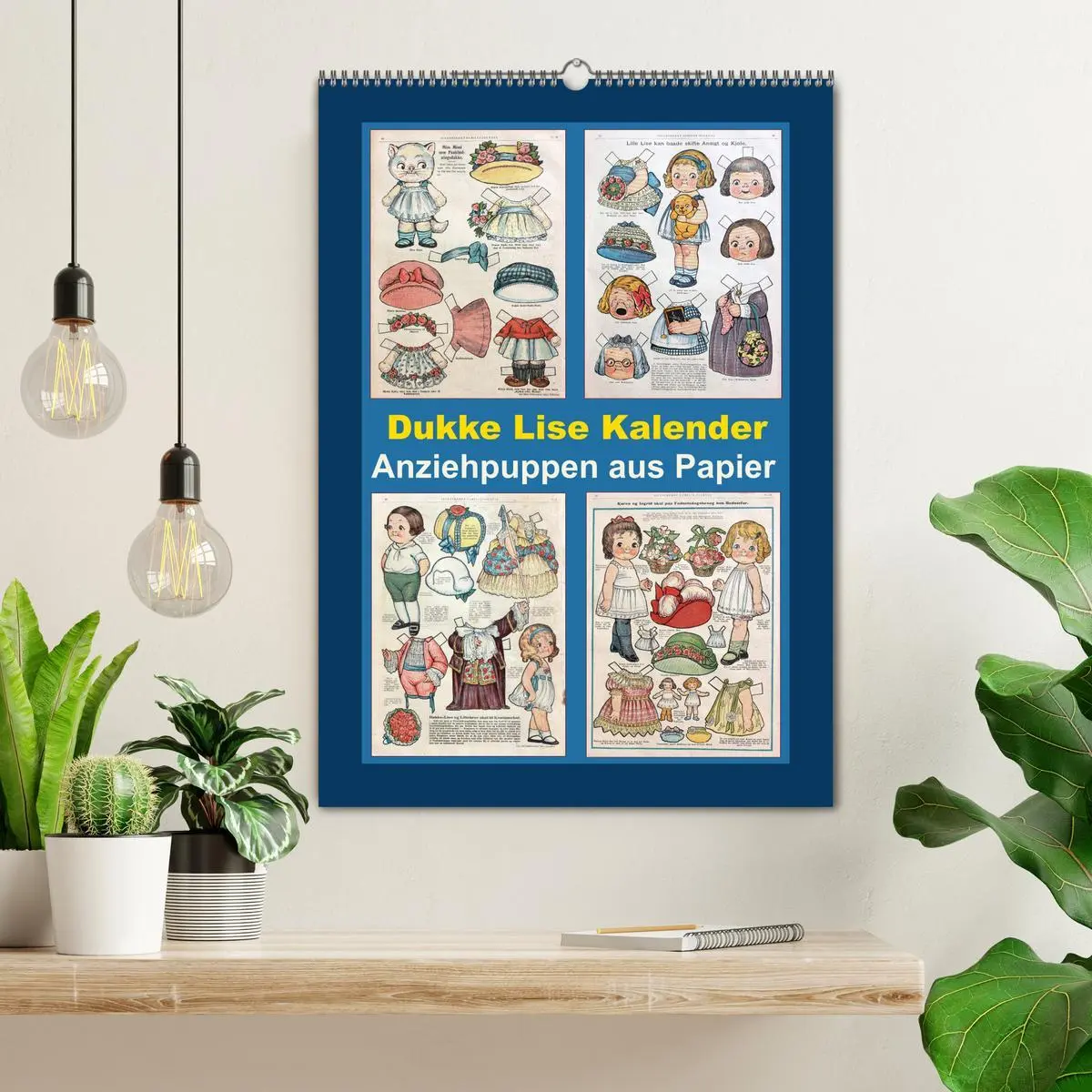 Bild: 9783516409116 | Dukke Lise Kalender - Anziehpuppen aus Papier (Wandkalender 2026...