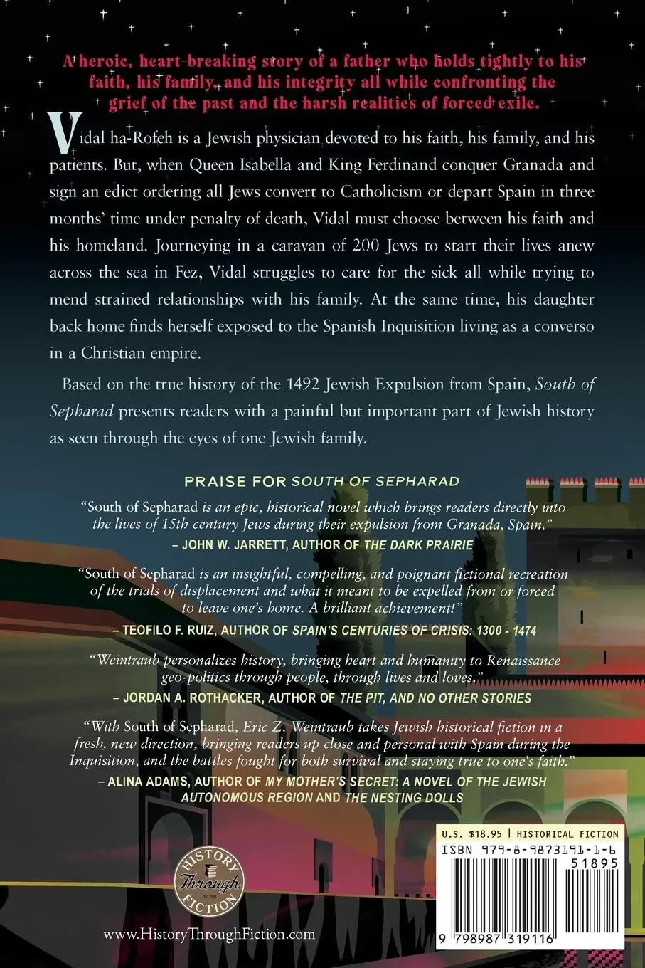 Rückseite: 9798987319116 | South of Sepharad | The 1492 Jewish Expulsion from Spain | Weintraub