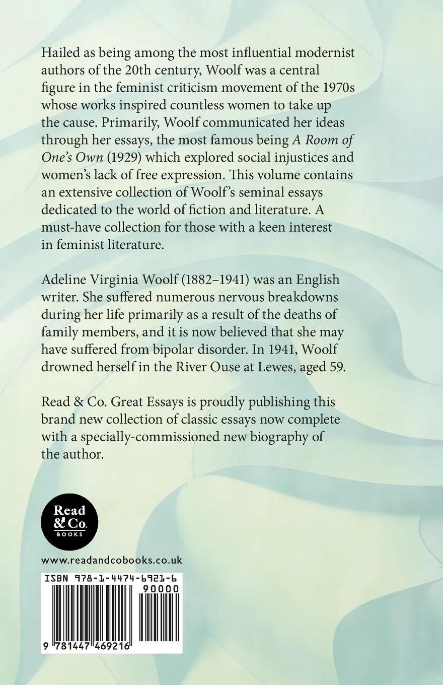 Rückseite: 9781447469216 | The Art of Fiction - A Collection of Essays | Virginia Woolf | Buch