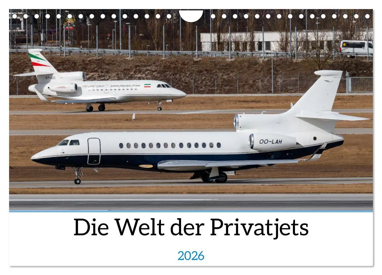 Cover: 9783457309216 | Die Welt der Privatjets (Wandkalender 2026 DIN A4 quer), CALVENDO...