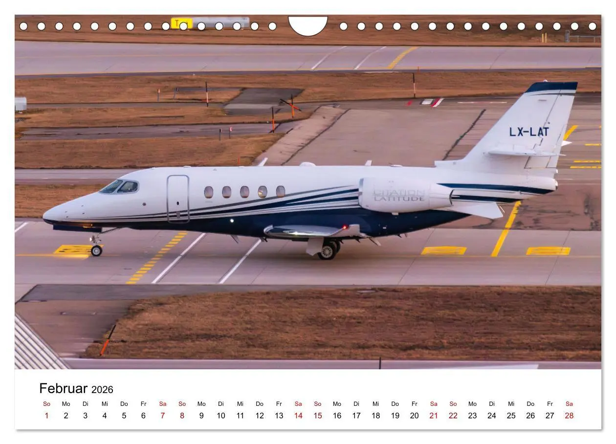 Bild: 9783457309216 | Die Welt der Privatjets (Wandkalender 2026 DIN A4 quer), CALVENDO...