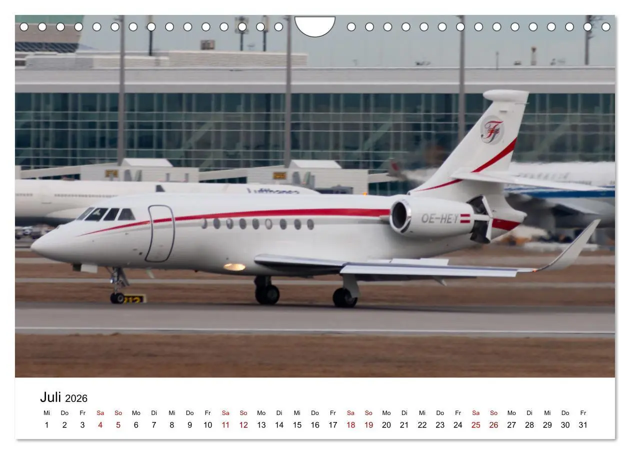 Bild: 9783457309216 | Die Welt der Privatjets (Wandkalender 2026 DIN A4 quer), CALVENDO...
