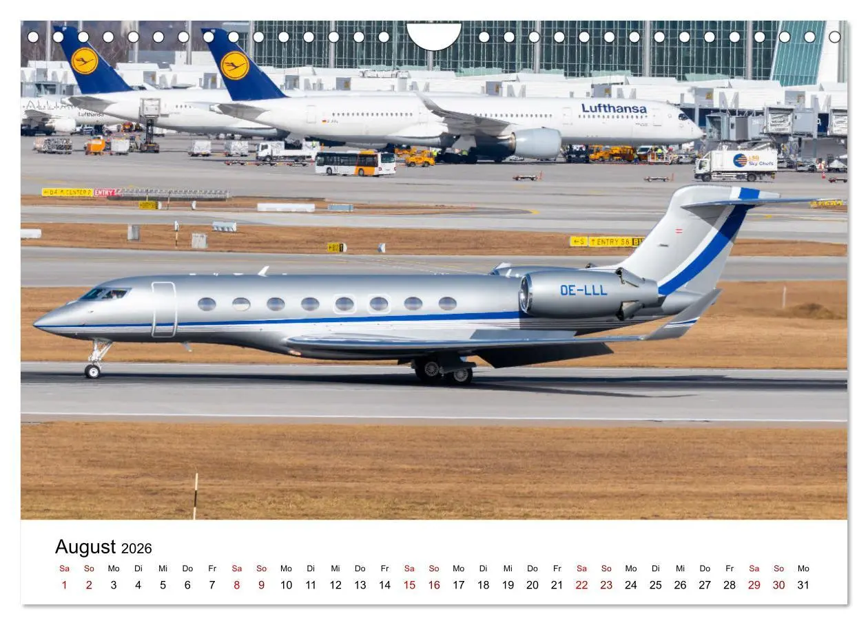 Bild: 9783457309216 | Die Welt der Privatjets (Wandkalender 2026 DIN A4 quer), CALVENDO...