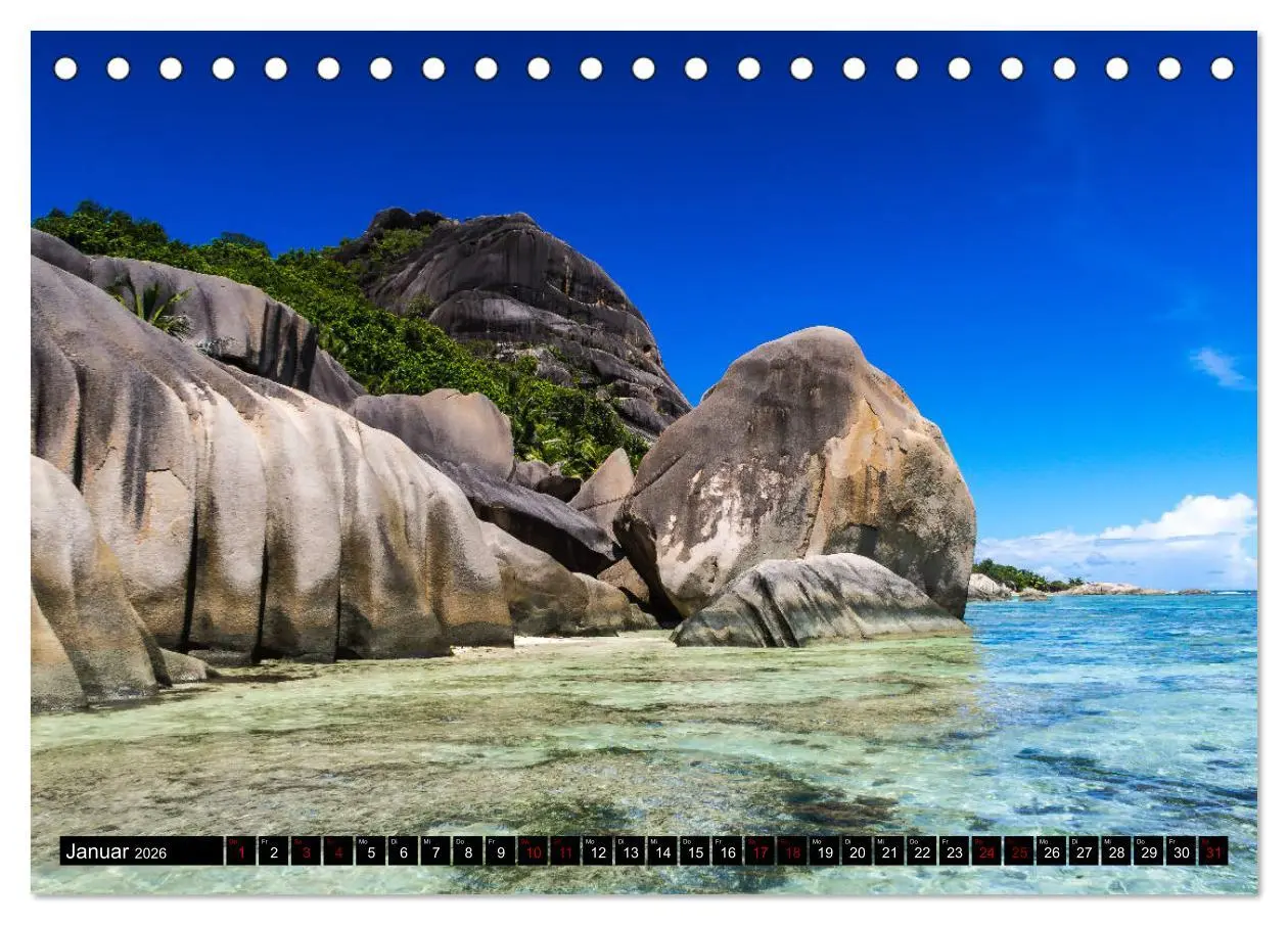 Bild: 9783457859216 | Trauminseln Seychellen (Tischkalender 2026 DIN A5 quer), CALVENDO...