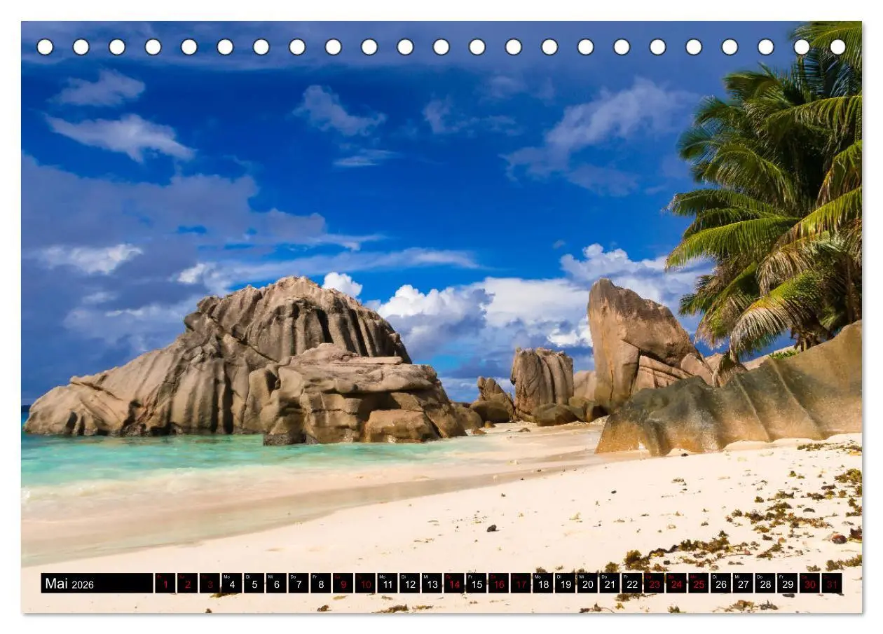 Bild: 9783457859216 | Trauminseln Seychellen (Tischkalender 2026 DIN A5 quer), CALVENDO...