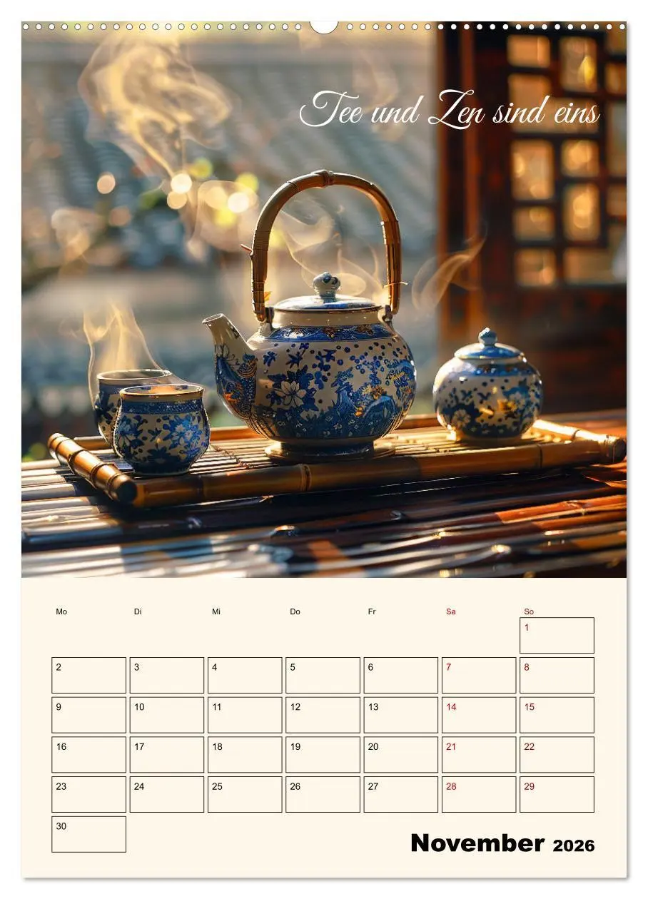 Bild: 9783516259216 | Du, mein geliebter Tee (hochwertiger Premium Wandkalender 2026 DIN...