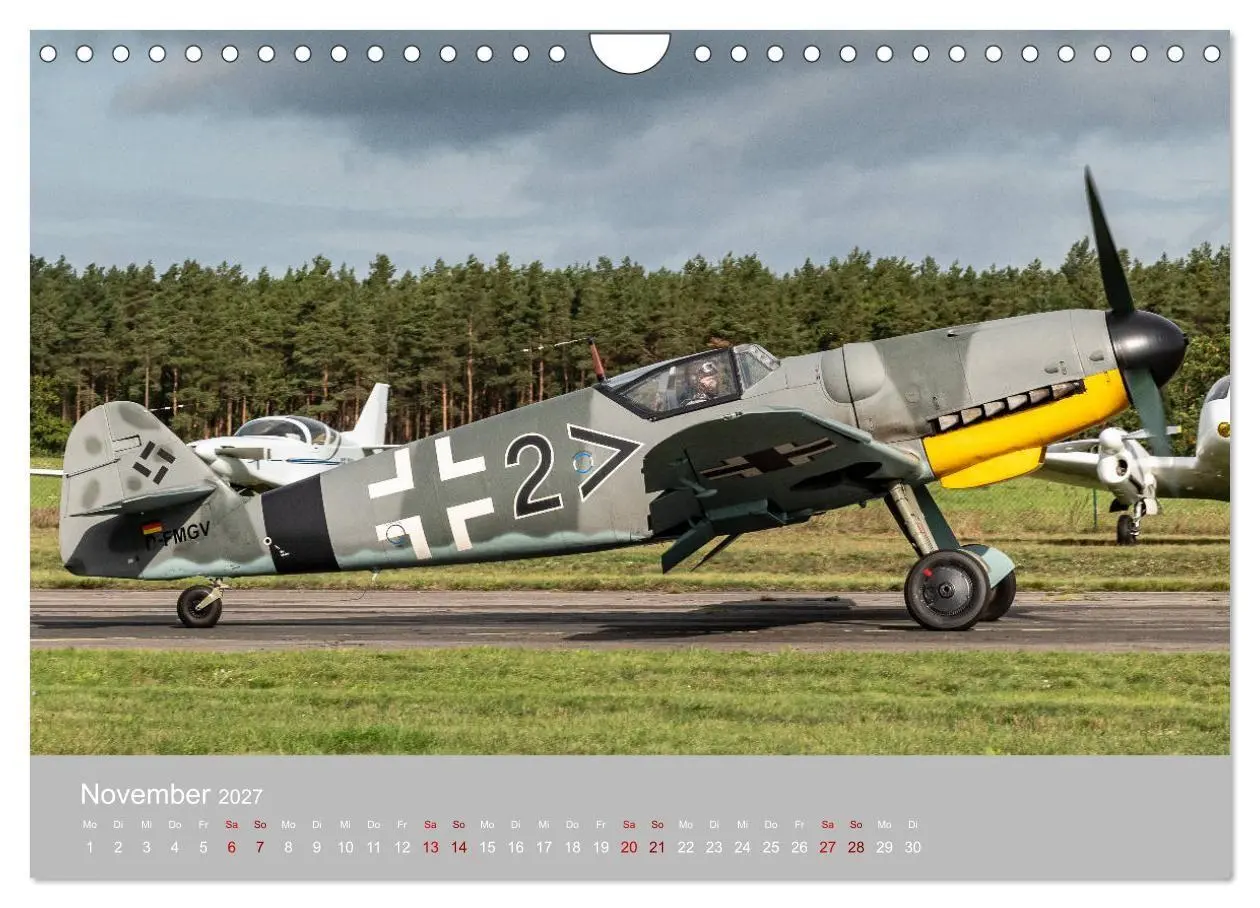 Bild: 9783569589216 | Fliegende Legenden - Warbirds (Wandkalender 2027 DIN A4 quer),...