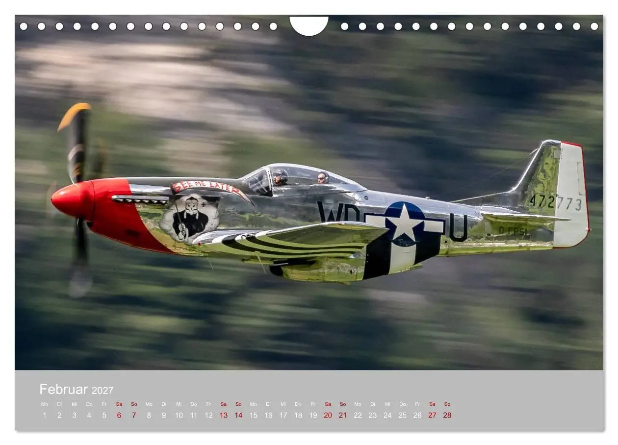 Bild: 9783569589216 | Fliegende Legenden - Warbirds (Wandkalender 2027 DIN A4 quer),...