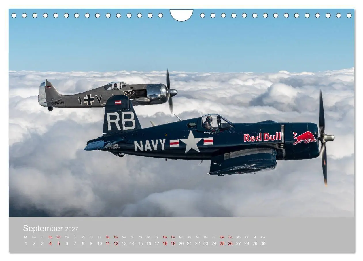 Bild: 9783569589216 | Fliegende Legenden - Warbirds (Wandkalender 2027 DIN A4 quer),...