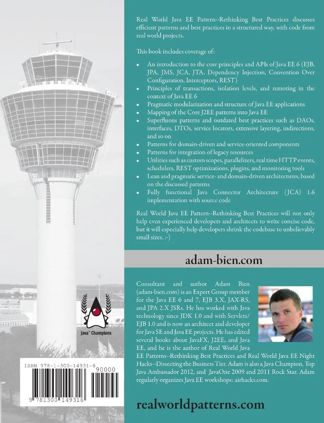 Rückseite: 9781300149316 | Real World Java EE Patterns-Rethinking Best Practices | Adam Bien