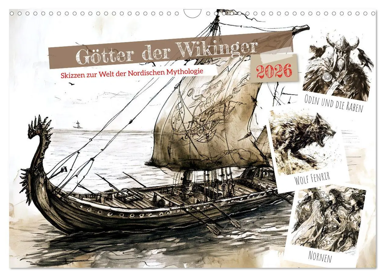 Cover: 9783457469316 | Götter der Wikinger - Skizzen zur Welt der Nordischen Mythologie...