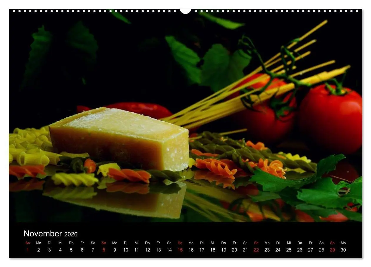 Bild: 9783516179316 | Pasta Kreationen (Wandkalender 2026 DIN A2 quer), CALVENDO...
