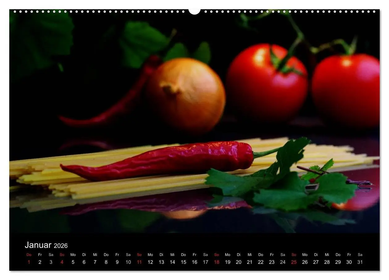 Bild: 9783516179316 | Pasta Kreationen (Wandkalender 2026 DIN A2 quer), CALVENDO...