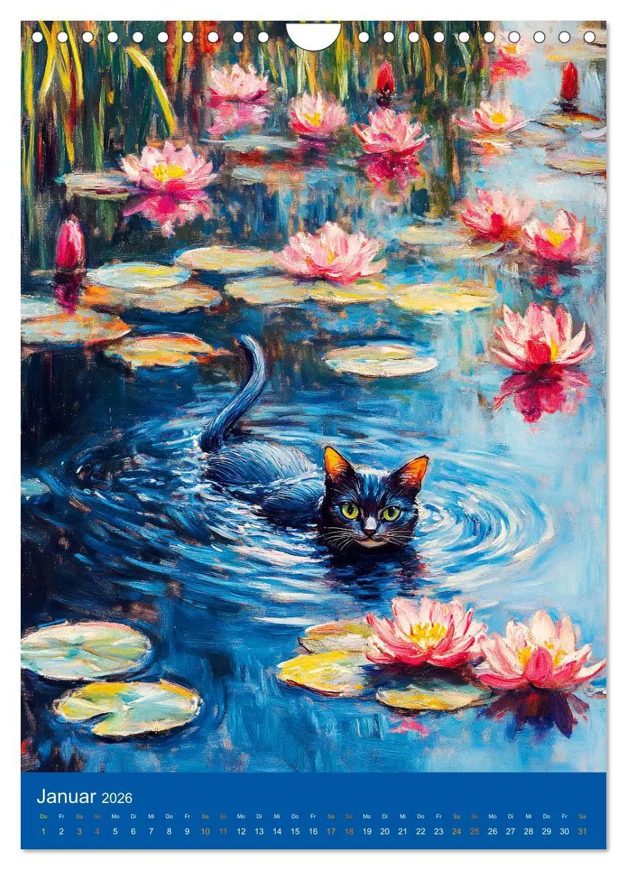 Bild: 9783516249316 | Katzen und Kunst - Samtige Herrscher der impressionistischen Gärten...