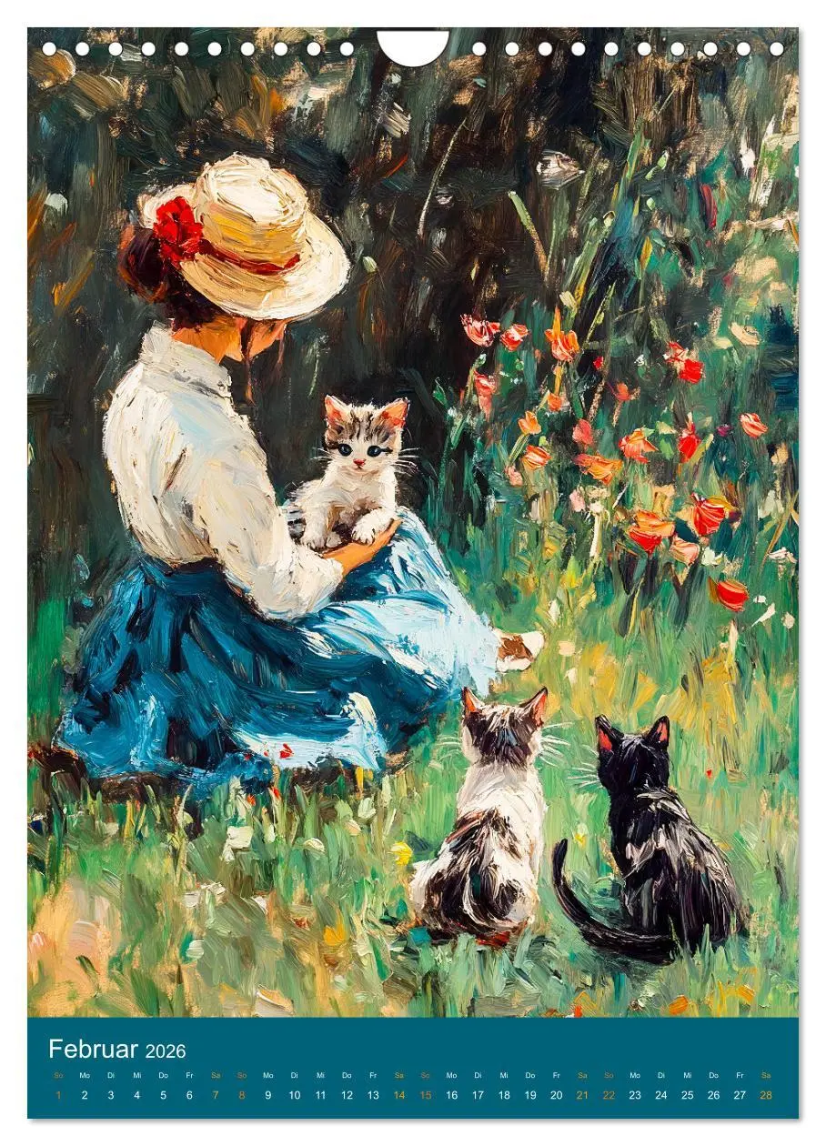 Bild: 9783516249316 | Katzen und Kunst - Samtige Herrscher der impressionistischen Gärten...