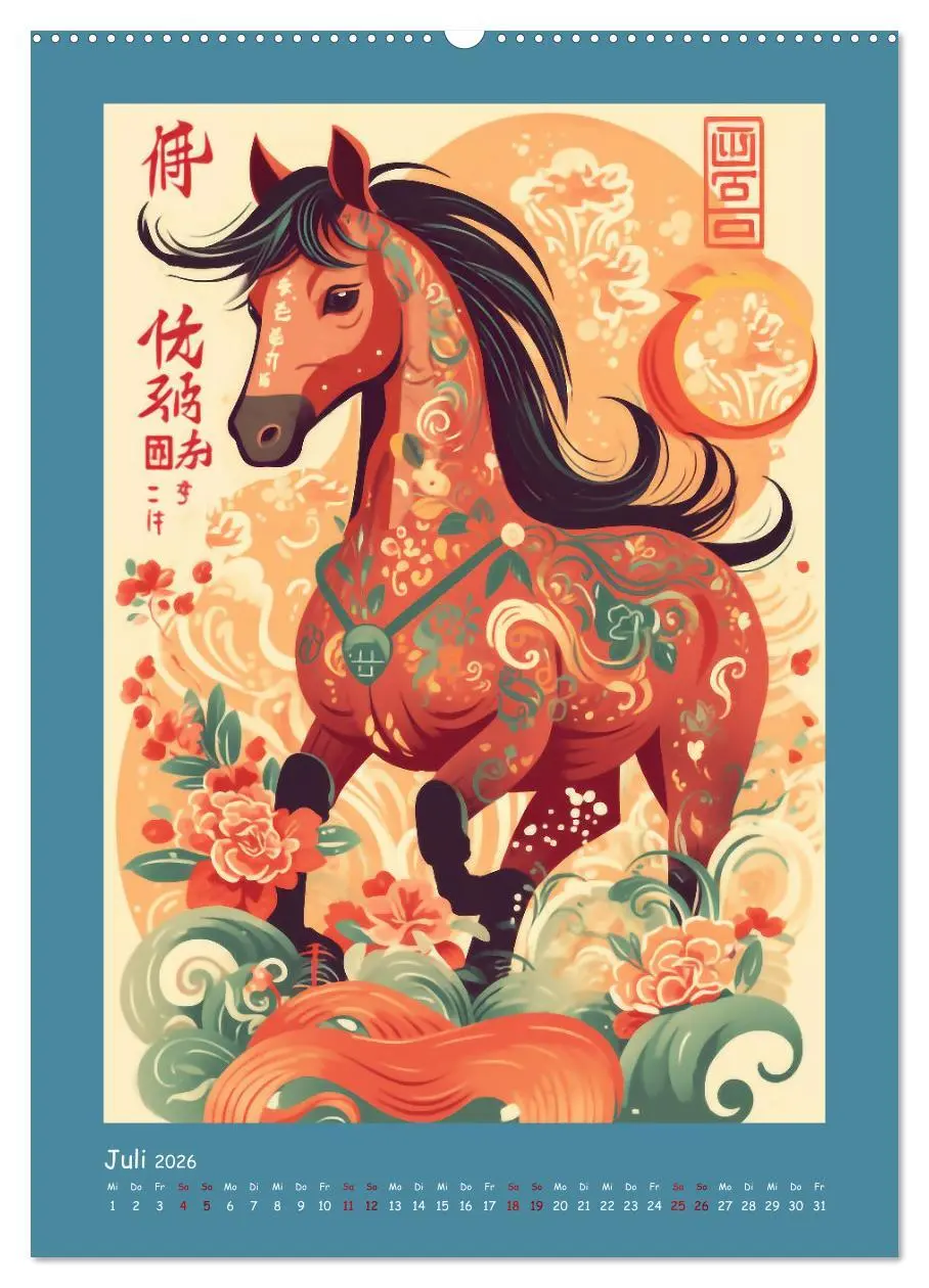 Bild: 9783516319316 | Chinesischer Tierkreis (hochwertiger Premium Wandkalender 2026 DIN...