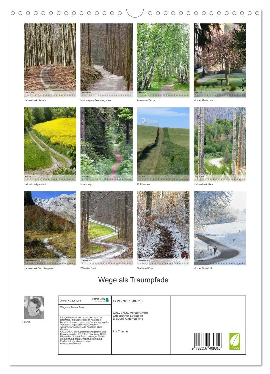 Bild: 9783516489316 | Wege als Traumpfade (Wandkalender 2026 DIN A3 hoch), CALVENDO...