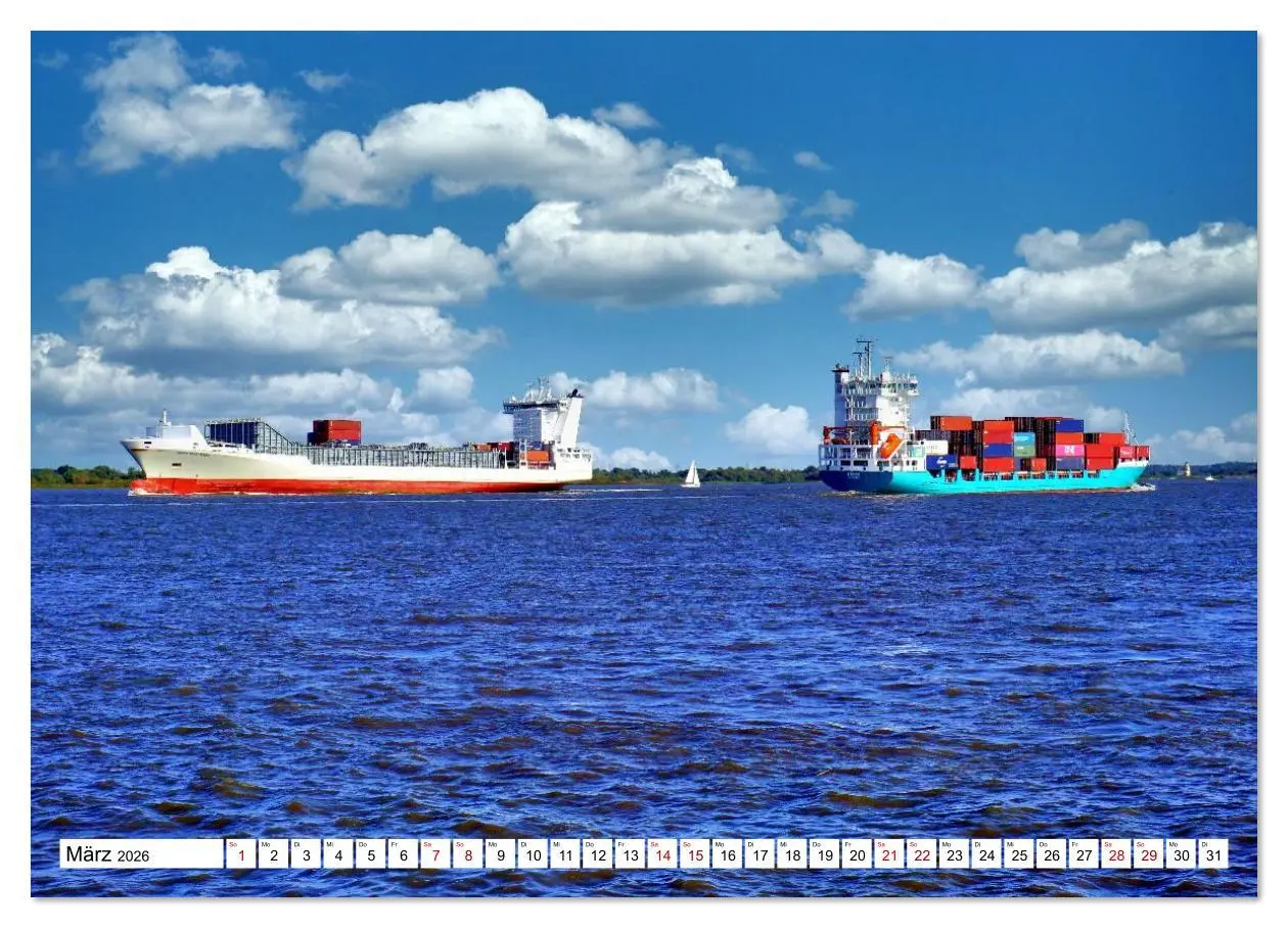 Bild: 9783516629316 | KURS HAMBURG (Wandkalender 2026 DIN A3 quer), CALVENDO Monatskalender