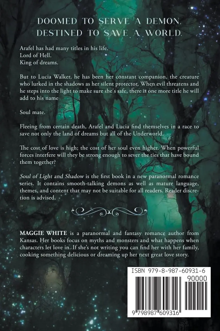 Rückseite: 9798987609316 | Soul of Light and Shadow | Maggie White | Taschenbuch | Englisch