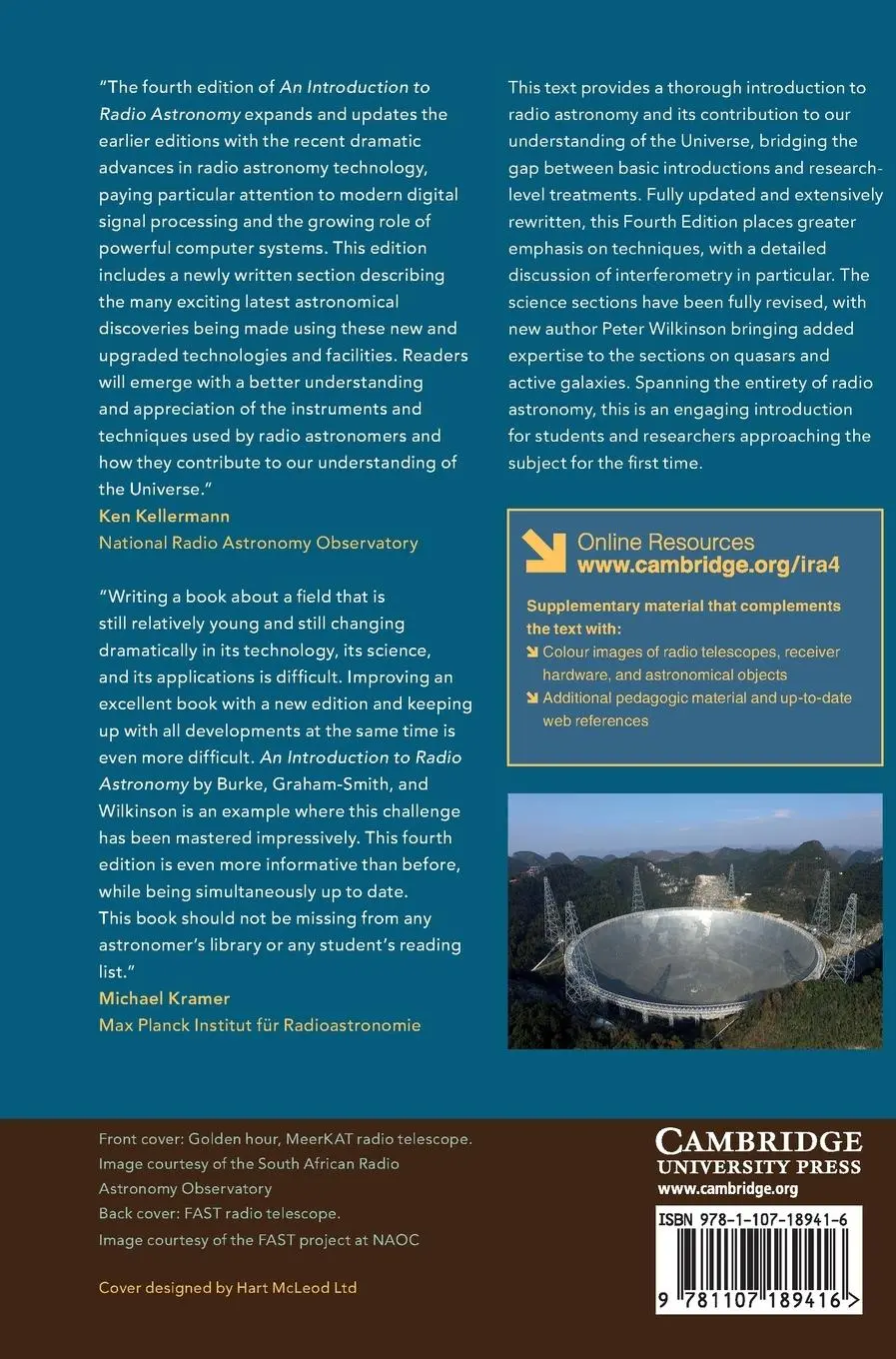 Rückseite: 9781107189416 | An Introduction to Radio Astronomy | Bernard F. Burke (u. a.) | Buch Rückseite: 9781107189416 | An Introduction to Radio Astronomy | Bernard F. Burke (u. a.) | Buch