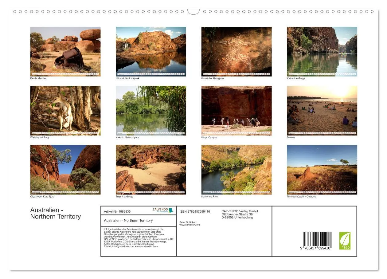 Bild: 9783457699416 | Australien - Northern Territory (hochwertiger Premium Wandkalender...