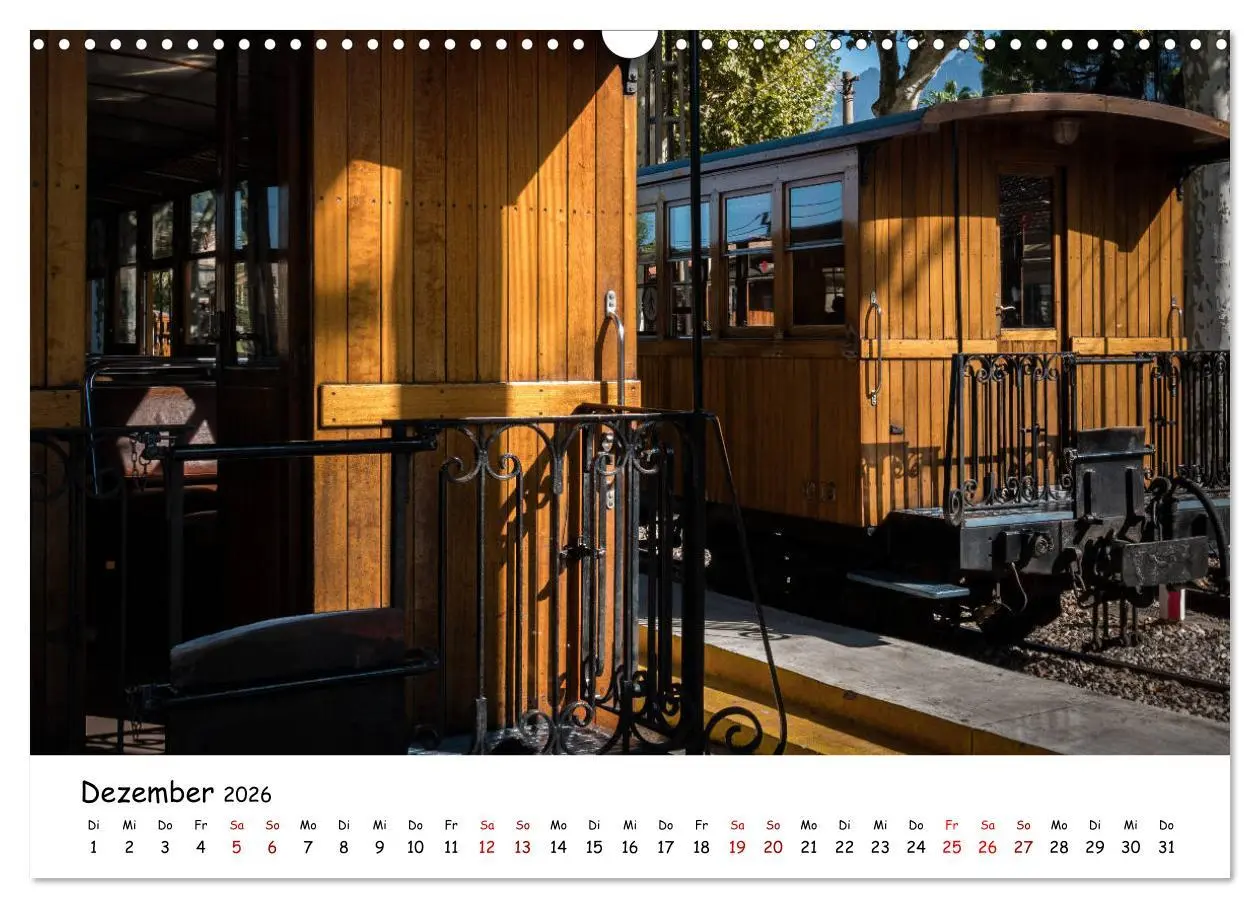 Bild: 9783457839416 | Die Schienen von Soller und Port de Soller (Wandkalender 2026 DIN...