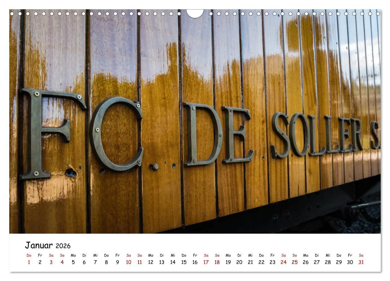 Bild: 9783457839416 | Die Schienen von Soller und Port de Soller (Wandkalender 2026 DIN...