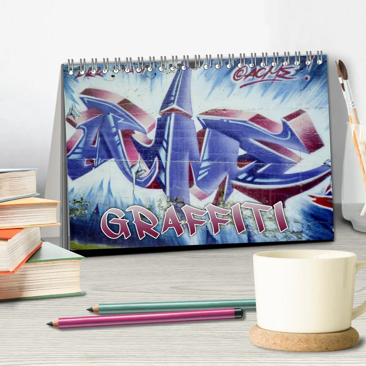 Bild: 9783516169416 | Graffiti - Kunst aus der Dose (Tischkalender 2026 DIN A5 quer),...