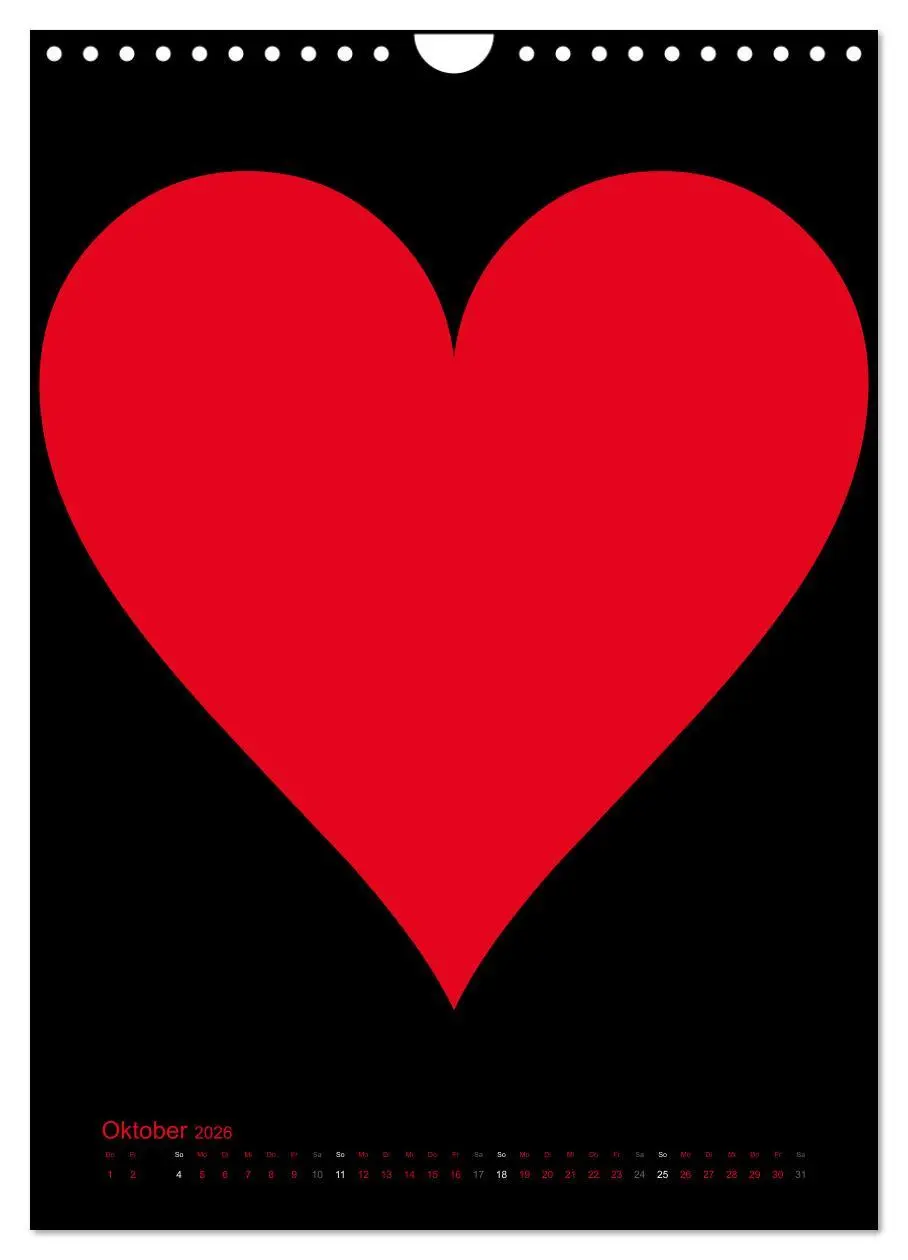 Bild: 9783516479416 | Foto- und Bastelkalender "LIEBE" in der Farbe Schwarz (Wandkalender...