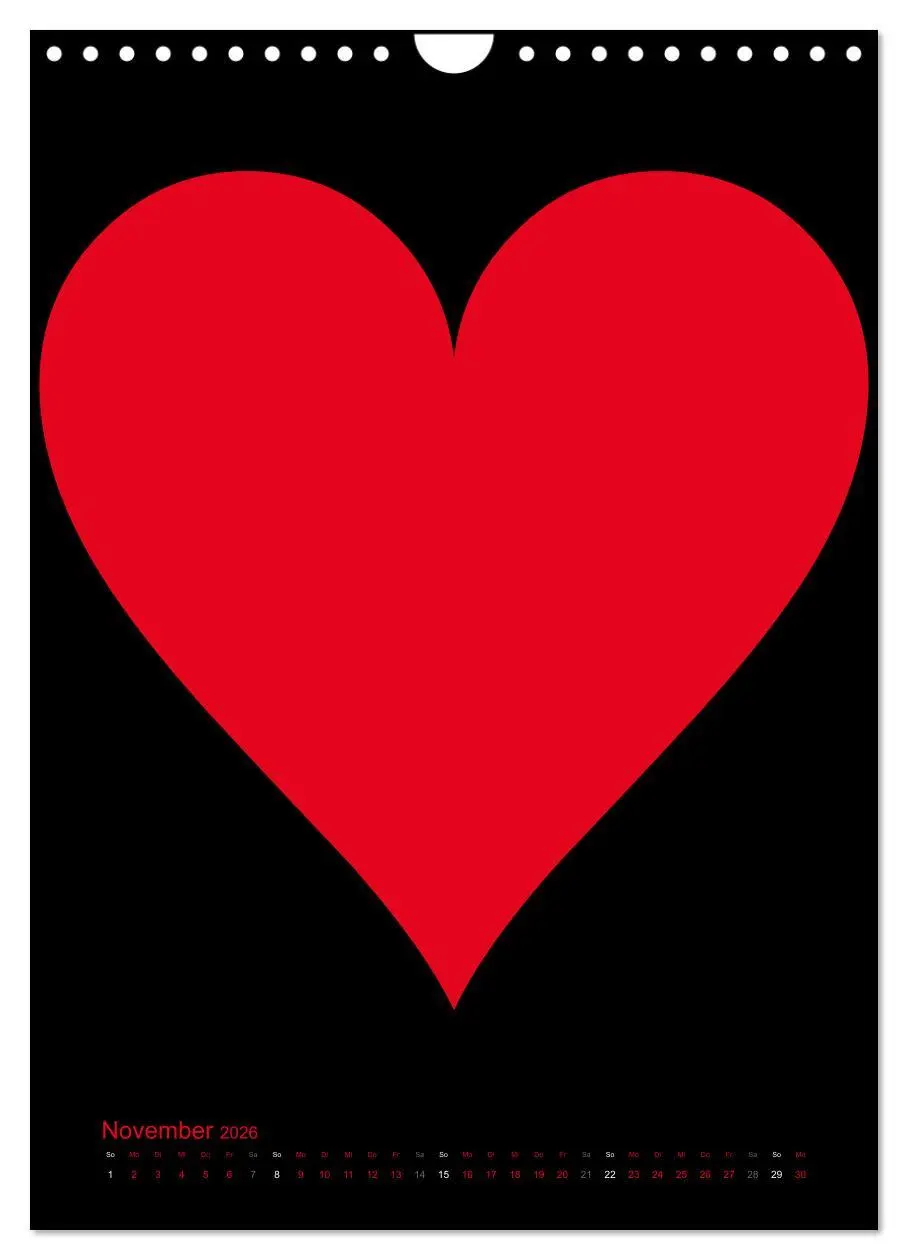 Bild: 9783516479416 | Foto- und Bastelkalender "LIEBE" in der Farbe Schwarz (Wandkalender...
